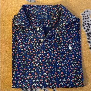 POLO Ralph Lauren Floral Slim Fit Polo Shirt Medium